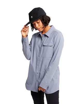 Burton Women's Grace Stretch Performance Flannel Shirt - Medium - Folkstone Grey product image