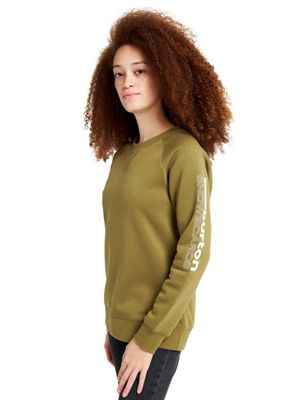Burton Women's Moonridge Crewneck Fleece Top - Small - Martini Olive product image