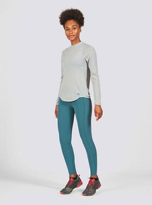 Janji Women's Repeat Merino Tech Long Sleeve - Medium - Silver Needle product image