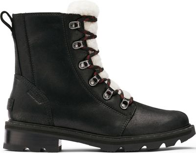 Sorel Women's Lennox Lace Cozy Boot - 9.5 - Black / Nocturnal Red product image