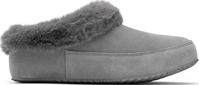 Size 5 SOREL Go Coffee Run Faux Fur Slipper in Quarry Quarry at Nordstrom, 