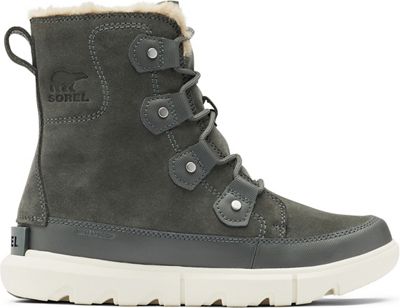 Size 8 SOREL Explorer II Joan Waterproof Faux Fur Lined Boot in Grill Fawn at Nordstrom, Size 8