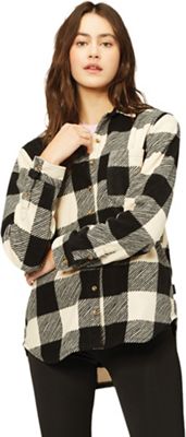 Billabong Women's Forge Flannel Shirt - Small - White / Black product image