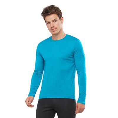 Salomon Men's Agile LS Tee - XL - Barrier Reef / Heather product image