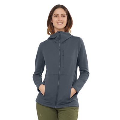 Salomon Women's Essential XWARM Hoodie - Large - Ebony product image