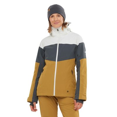 Salomon Women's Slalom Jacket - Medium - White / Ebony / Cumin product image