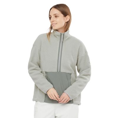 Salomon Women's Snowshelter Teddy Half Zip Jacket - Small - Wrought Iron / Heather product image