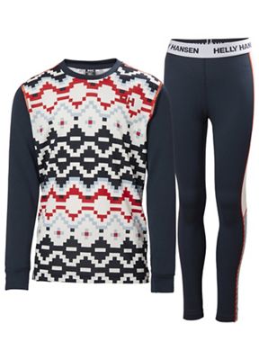 Helly Hansen Juniors' Graphic Lifa Active Set - 14 - Navy product image