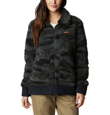 Columbia Women's PHG Roughtail Sherpa Full Zip Jacket - Medium - Black Range Camo product image
