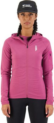 Mons Royale Women's Ascend Full Zip Hood - Medium - Berry product image