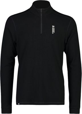 Mons Royale Men's Cascade 1/4 Zip Top - Small - Black product image