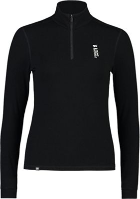 Mons Royale Women's Cascade 1/4 Zip Top - Large - Black product image