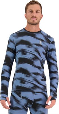 Mons Royale Men's Cascade LS Top - Medium - Blue Motion product image