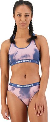 Mons Royale Women's Sierra Sports Bra - Large - Denim Tie Dye product image
