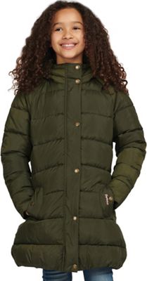 Barbour Girls' Crimdon Quilt Jacket - Small - Olive / Fuchsia Secret Garden product image