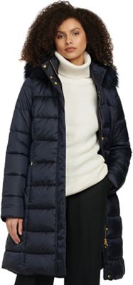Barbour Women's Crinan Quilt Jacket - 12 - Dark Navy / Hawthorn Tartan product image