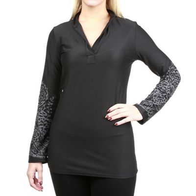 Snow Angel Women's Ladies Graphic Tunic Top - Large - Black product image