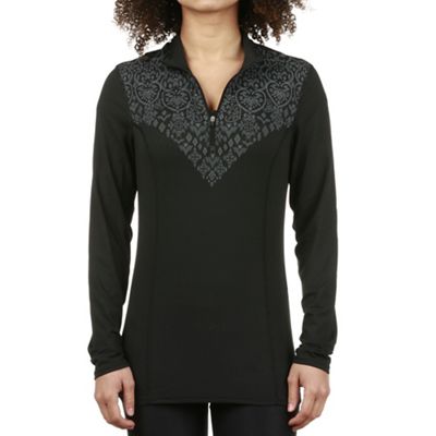 Snow Angel Women's Graphic Zip T-Neck - Medium - Black product image