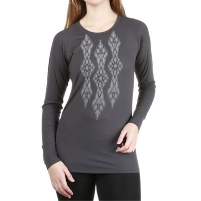 Snow Angel Women's Ikat Graphic Scoop Top - XS - Charcoal product image