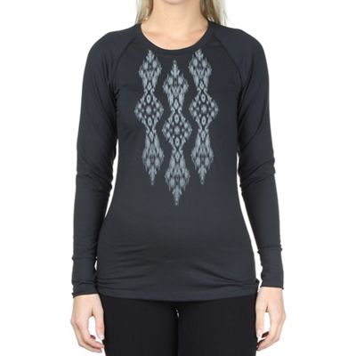 Snow Angel Women's Ikat Graphic Scoop Top - Small - Black product image
