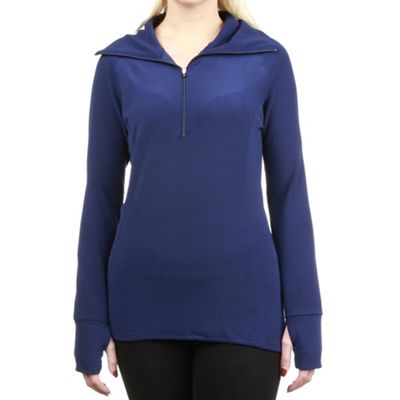 Snow Angel Women's Vixen Velour Poets Collar Top - XS - Cobalt product image