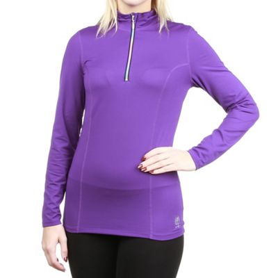 Snow Angel Women's Rainbow Zip T-Neck Top - XL - Purple product image