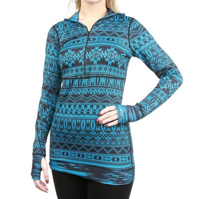 Snow Angel Women's Reversible Tunic Hoodie - Small - Turquoise product image