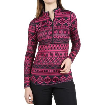 Snow Angel Women's Reversible Zip T-Neck Hoodie - XS - Hot Pink product image