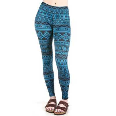 Snow Angel Women's Ladies Reversible Leggings - Small - Turquoise product image