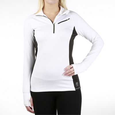 Snow Angel Women's Slimline Zip-T - Small - White/Black product image