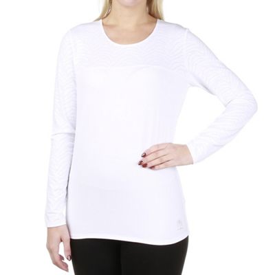 Snow Angel Women's Sweetheart Scoop Neck Top - Large - White product image
