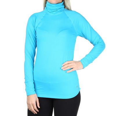 Snow Angel Women's Thermal Raglan Turtleneck - Small - Turquoise product image