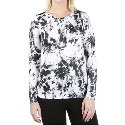 Snow Angel Women's Thermal Scoop Neck Top - Medium - Black/White product image