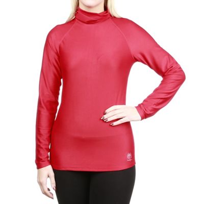 Snow Angel Women's Thermal Turtleneck Top - Medium - Lipstick Red product image