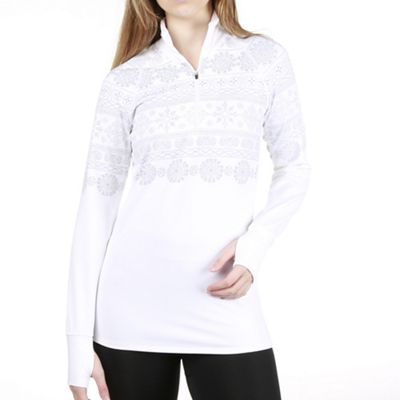 Snow Angel Women's Ladies Zip T with Graphics - Medium - White product image