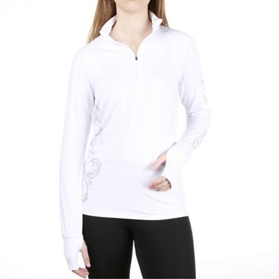 Snow Angel Women's Zip T-Neck Top - Medium - White product image