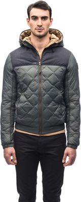 Nobis Men's Elroy Quilted Hooded Jacket - Large - Foggy Blue / Heather Navy product image