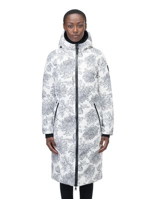 Nobis Women's Gibson Reversible Oversized Puffer - Small - White Floral Print product image