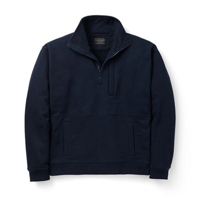 Filson Men's Waffle Knit Half-Zip Sweatshirt - Small - Blue Mussel product image