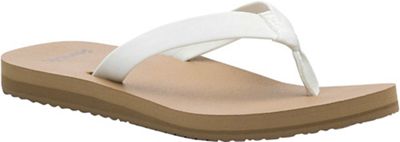 Sanuk Women's Ashland ST Flip Flop - 10 - White / Tan product image