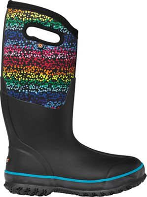Bogs Women's Classic Tall Design A Boot Rainbow Dots Boot - 10 - Black Multi product image