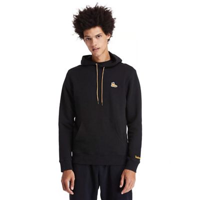 Timberland Men's Boot Logo Hoodie Sweatshirt - Small - Black product image
