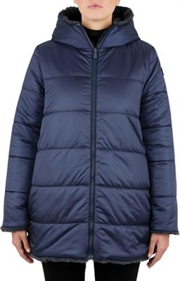 Save The Duck Women's Bridget Hooded Coat - Small - Blue Black product image
