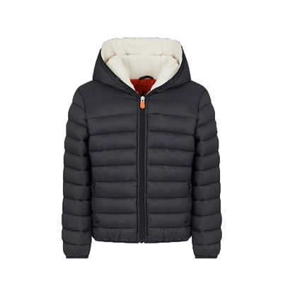 Save The Duck Girls' Cory Hooded Jacket - 6 - Black product image