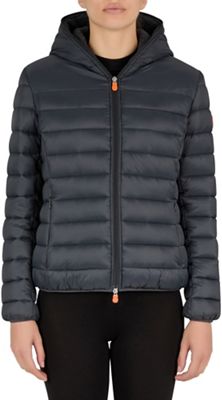 Save The Duck Women's Gwen Hooded Jacket - Medium - Grey Black product image