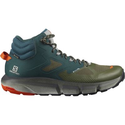 Salomon Men's Predict Hike Mid GTX Shoe - 9 - Ponderosa Pine / Olive Night / Red Orange product image