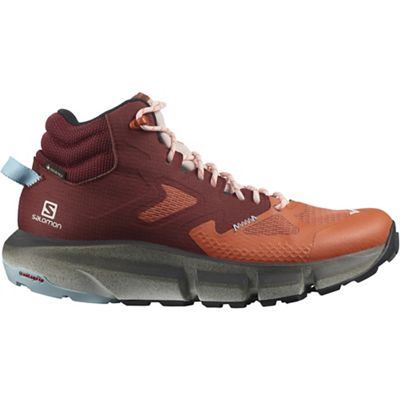 Salomon Women's Predict Hike Mid GTX Shoe - 10 - Mecca Orange / Madder Brown / Crystal Blue product image