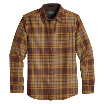 Pendleton Men's Lodge Shirt - Medium - Brown / Copper / Olive Plaid product image