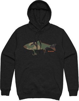 Simms Men's Bass Destruction Hoody - Medium - Black product image
