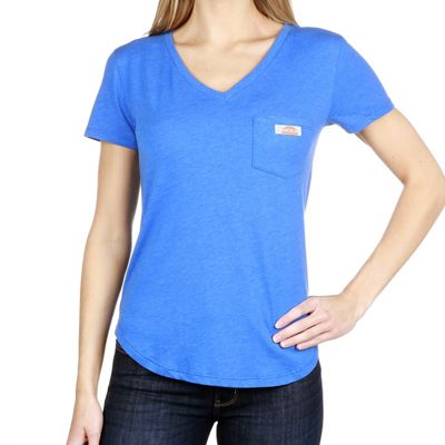 Moosejaw Women's Street Taco Flowy V-Neck SS Pocket Tee - Medium - Huron Blue product image